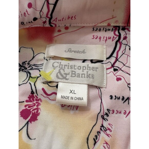 Christopher & Banks Women’s Travel Leisure Shirt Jacket w/Gold Buttons - Sz XL - Picture 2 of 9